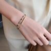 Real Gold Plating Korean Dongdaemun Fashion Retro Bracelet Women Bracelets 11
