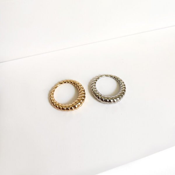 Woven Twill Twist Ring Rings 5