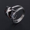 Titanium Steel Jewelry Diamond Cross Ring Bracelet Accessories Rings 11