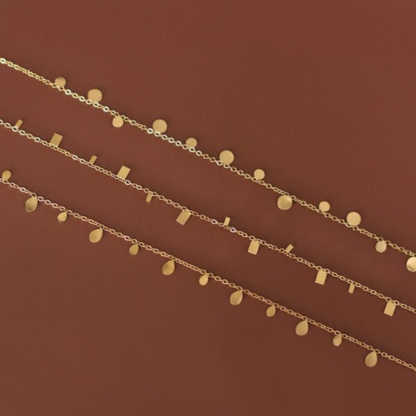 Super Beautiful Spotted Clavicle Chain Geometric Circle Accessories 4