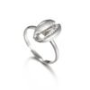 Simple shell alloy ring Rings 8
