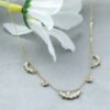 S925 Silver Plated 14k Gold Zircon Hollow Necklace Necklaces 13