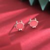 S925 Silver Cute Bull Earrings Natal Year Earrings 10