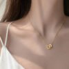 Gold Three-ring Necklace For Your Girlfriend’s Birthday Necklaces 9 Gold Three-ring Necklace For Your Girlfriend’s Birthday Necklaces 9