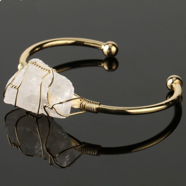 Gold-plated winding amorphous crystal bracelet Bracelets 7