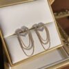 Micro-inlaid Zircon Love Chain Multi-layer Smart Earrings Earrings 14