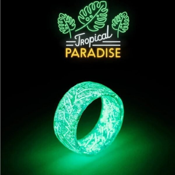 Fashion Luminous Resin Ring Rings 12