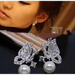 Bridal temperament no hole Pearl Earrings ear clip Earrings