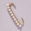 Alloy pearl ear clip Earrings 12