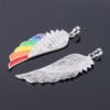 Stainless Steel Wing Pendant Necklace Dripping Oil Necklaces 12