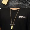 Gold Bar Hip Hop Necklace Pendant Necklaces 12