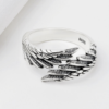 Love Couple Plain Silver Ring Angel Wings Rings 19