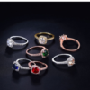Zircon micro-plated white gold ring Rings 18