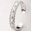 Silver Gold Plated Court Diamond Inlay Bracelet Bracelets 10