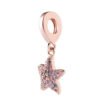 Rose gold sparkling zircon shiny starfish charm Accessories 10