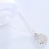 Scallop Conch Shell Pendant Necklace Gold and Silver Clavicle Chain Necklaces 14