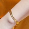 Gold-plated brass bracelet for men Bracelets 9