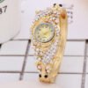Diamond and gold bracelet watch Promos40 10