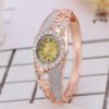 Rose gold flower ladies bracelet watch watches 10
