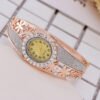 Rose gold flower ladies bracelet watch watches 12