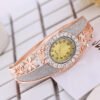 Rose gold flower ladies bracelet watch watches 13