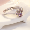 New Cat Bear Dog Paw Ring for Women Jewelry Sets Earrings 19