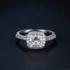 Zircon micro-plated white gold ring Rings 15
