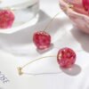 New Net Red Temperament French Dried Cherry Long Sweet And Fashionable Cherry Earrings Earrings 12 New Net Red Temperament French Dried Cherry Long Sweet And Fashionable Cherry Earrings Earrings 12