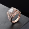 New Two-piece Ring Female Fashion Micro-inlaid Zircon Rings 11 New Two-piece Ring Female Fashion Micro-inlaid Zircon Rings 11