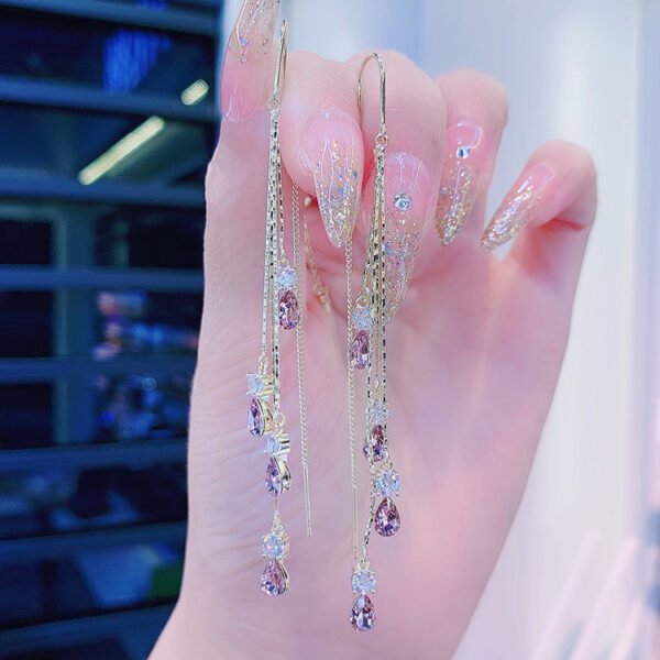 Women’s Fashionable Airy Teardrop Anti-loss Ear Wire Accessories 7
