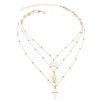 Layer Beads Chain Long Choker Necklace Women Sexy Fashion Gold Silver Color Round Cross Necklaces & Pendants Bijoux Necklaces 10 Layer Beads Chain Long Choker Necklace Women Sexy Fashion Gold Silver Color Round Cross Necklaces & Pendants Bijoux Necklaces 10