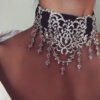 Style Exaggerated Hollow Rhinestone Necklace Necklaces 10