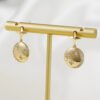 Round Planet Earrings 18K Gold Color Preserving Jewelry Earrings 10