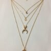 Fashionable Personality New Multi-layer Moon Disc Pendant Necklaces 8