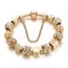 New Large-hole Bead Bracelet Gold Diamond Color-retaining Gold-plated Women’s Bracelet Bracelets 16