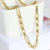 Personalized Simple Splicing Chain Metal Texture Bare Chain Necklace Necklaces 8