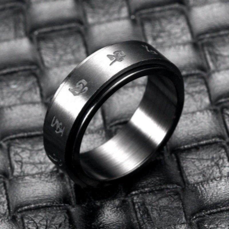 Stainless Steel Rotating Ring Six Words Of Truth Rings 3 Stainless Steel Rotating Ring Six Words Of Truth Rings 3