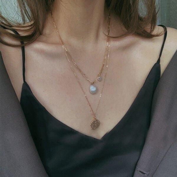 Handmade 14K Note Gold Vintage Gold Coin Necklace Necklaces 3
