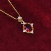 18K Gold Rouge Ruby Necklace Women’s Vintage Necklaces 10 18K Gold Rouge Ruby Necklace Women’s Vintage Necklaces 10