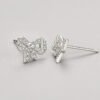 S925 Silver Diamond Bow Stud Earrings Earrings 10