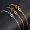 Women’s Color Coarse Rose Gold 18K  Bracelet Bracelets 11