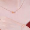 K Rose Gold Natural Citrine Necklace Necklaces 15