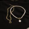 Pearl Double Layered Necklace Female Niche Design Sense Net Red Necklace Retro Exaggerated Clavicle Chain Necklaces 11 Pearl Double Layered Necklace Female Niche Design Sense Net Red Necklace Retro Exaggerated Clavicle Chain Necklaces 11
