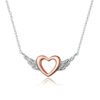 Silver Charm Original Love Wings Rose Gold Plated Necklace Ins Creative Niche Design Sense Clavicle Chain Necklaces 8