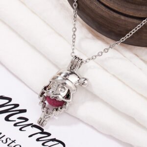 Personalized European And American Style Santa Claus Head Aromatherapy Pearls Accessories