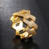 14K Gold Iced Out Prong Ring Promos30 11