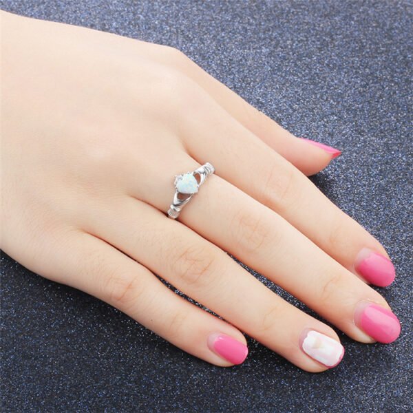 24K White Gold Plated Gemstone Ring BestSelling 4