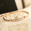 Diamond Crystal Bracelet Inlaid with Diamond Plated Gold Bracelet Bracelets 15
