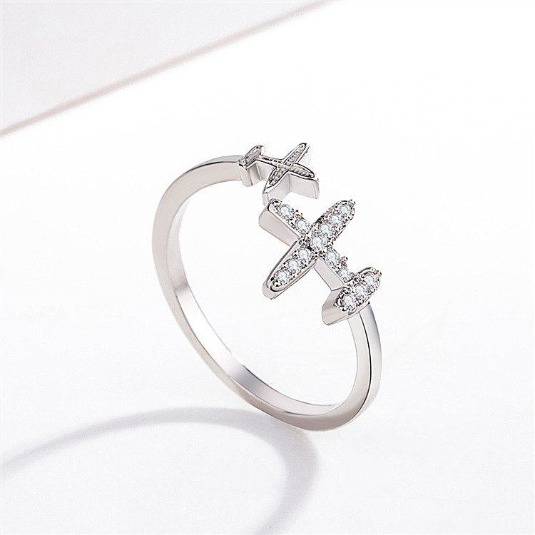 Charm Adjustable Plane Ring Women Promos20 2