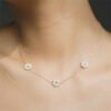 Freshwater Pearl Necklace Copper Plating 14k Real Gold Rice Grain Necklaces 13